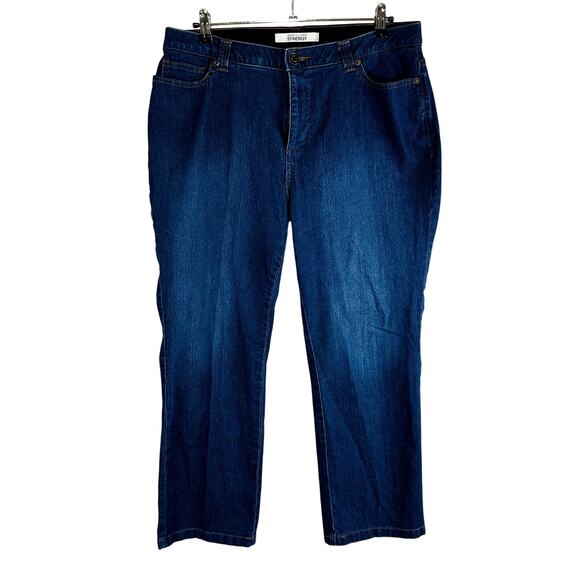 Catherines Womans 16WP Jeans Stretch Comfort Waist Taper Secret Slimmer Synergy - Picture 1 of 7